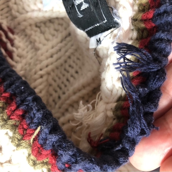 Vintage Chunky Knit Cottagecore Fisherman Crewneck Sweater Medium - Picture 13 of 13